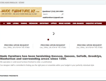 Tablet Screenshot of nudefurnitureny.com